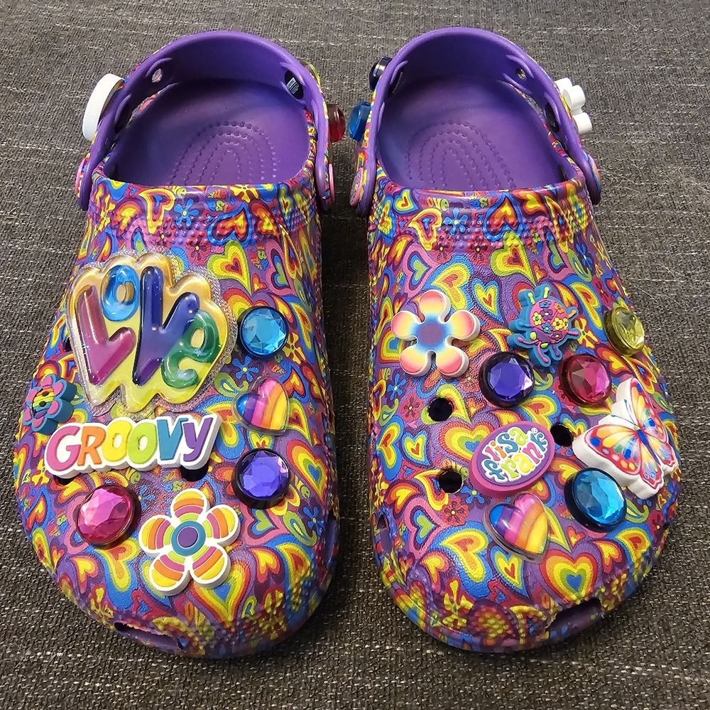 Lisa Frank Crocs womens size 6